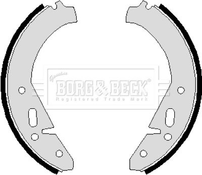 BORG & BECK Комплект тормозных колодок BBS6081